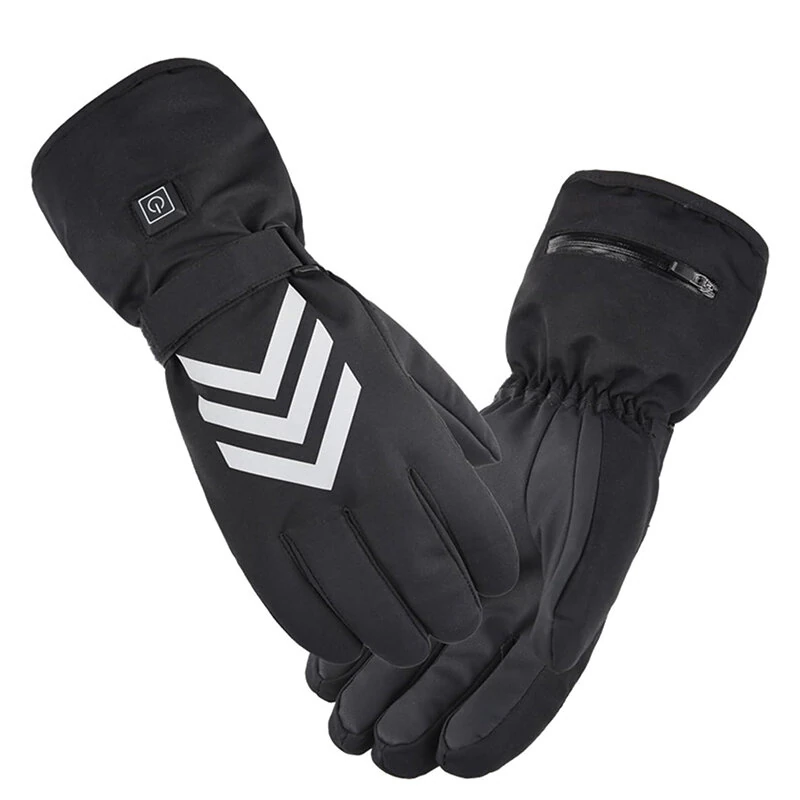 (image for) TENGOO Electric Heated Gloves Waterproof Winter Gloves Heated Ski Gloves Warm Touching Screen Gloves Keep Warm Outdoor Motorcycle Gloves Thermal Gloves Battery Heated Gloves